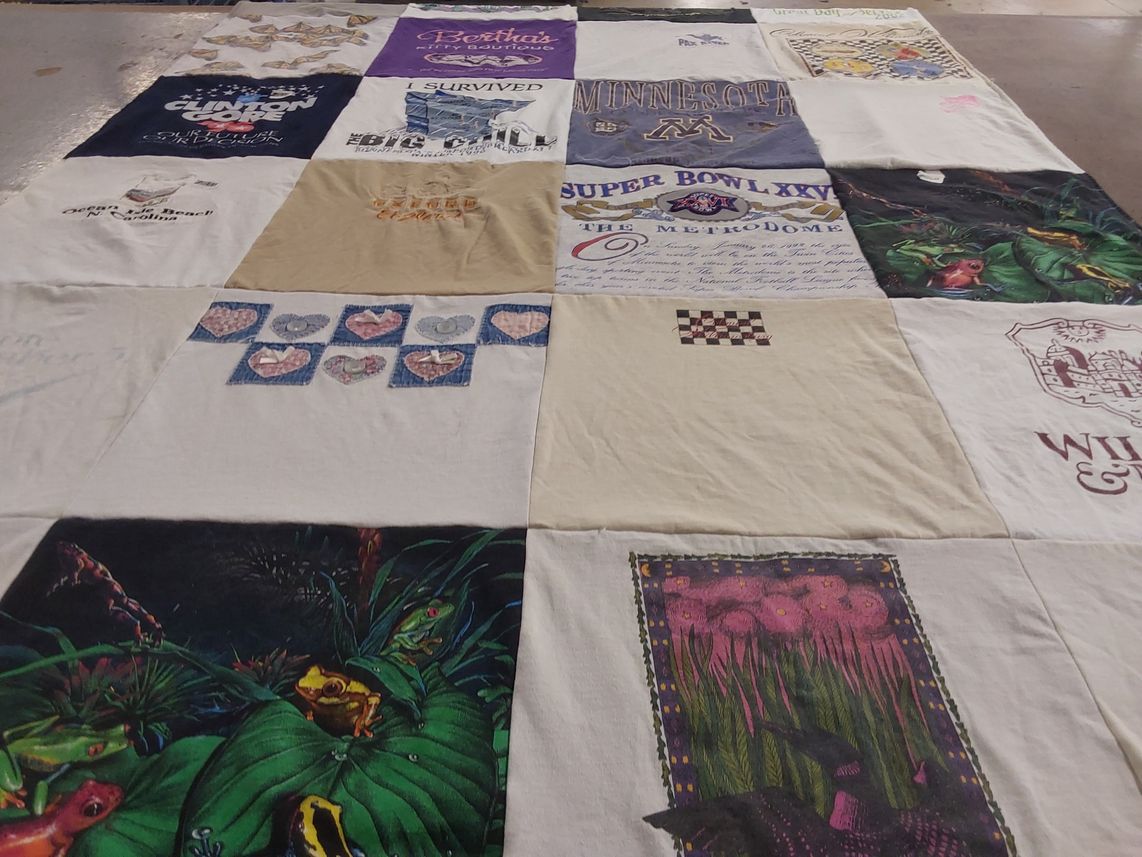 T-shirt quilt from university of minnesota by Kimberly from NC
