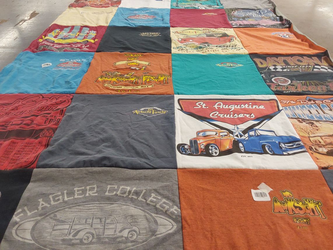 T-shirt quilt from flagler college by Carole from NC