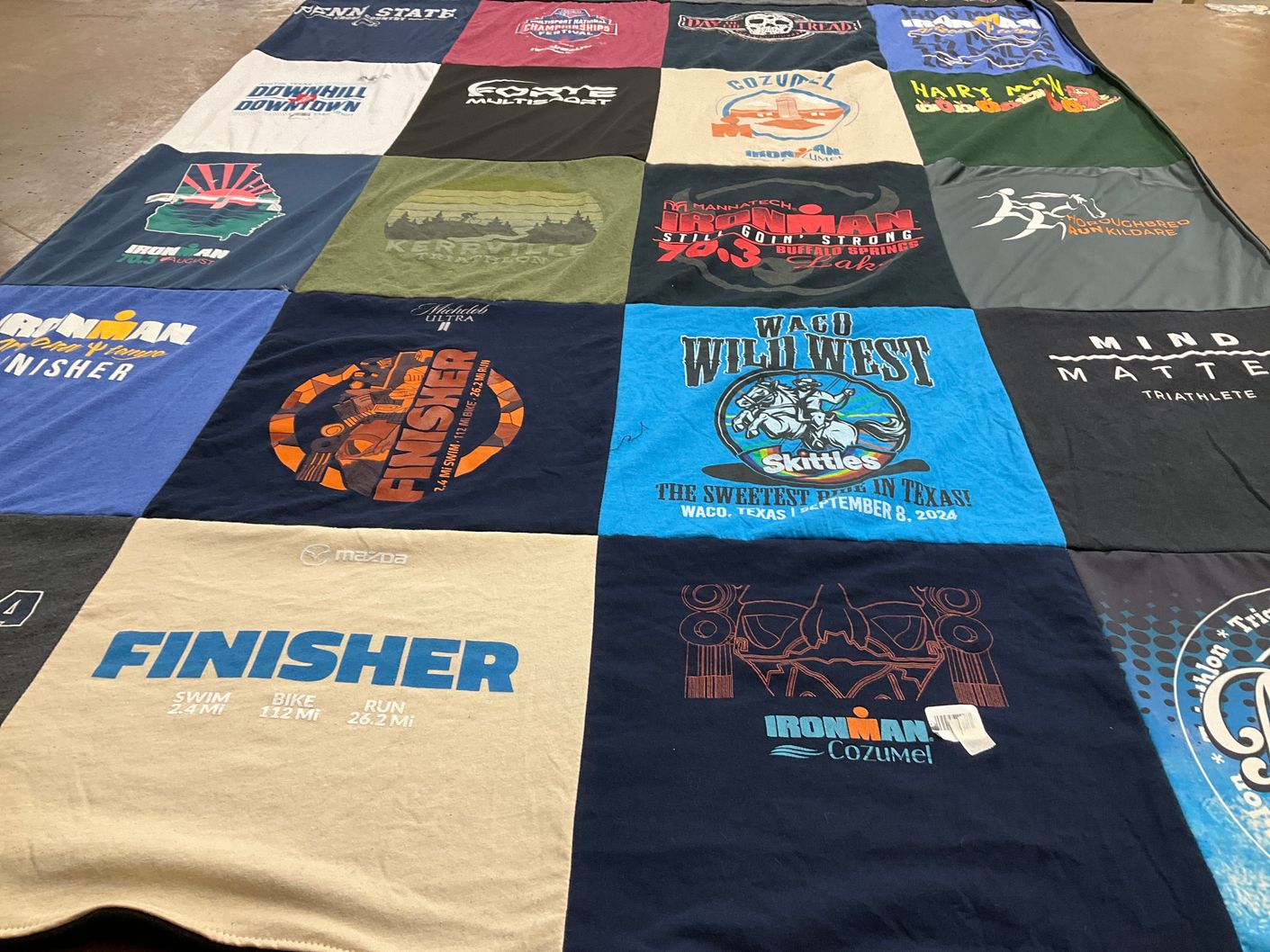 T-shirt quilt from penn state university by Nancy from TX