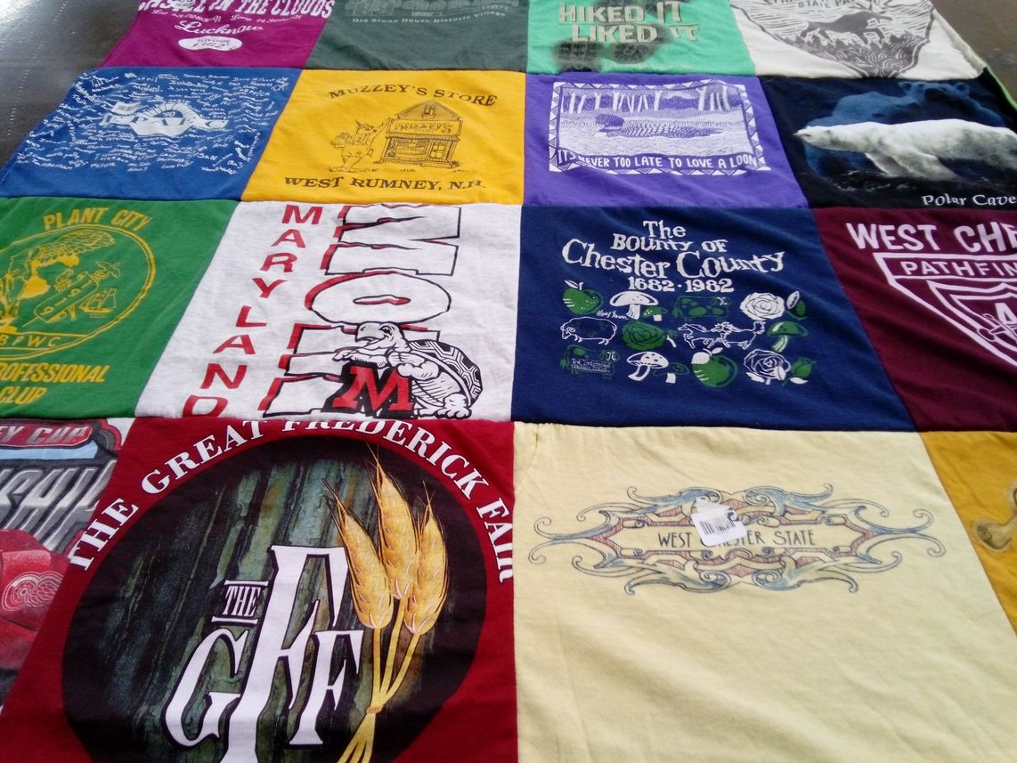 T-shirt quilt from university of maryland by Nancy from MD