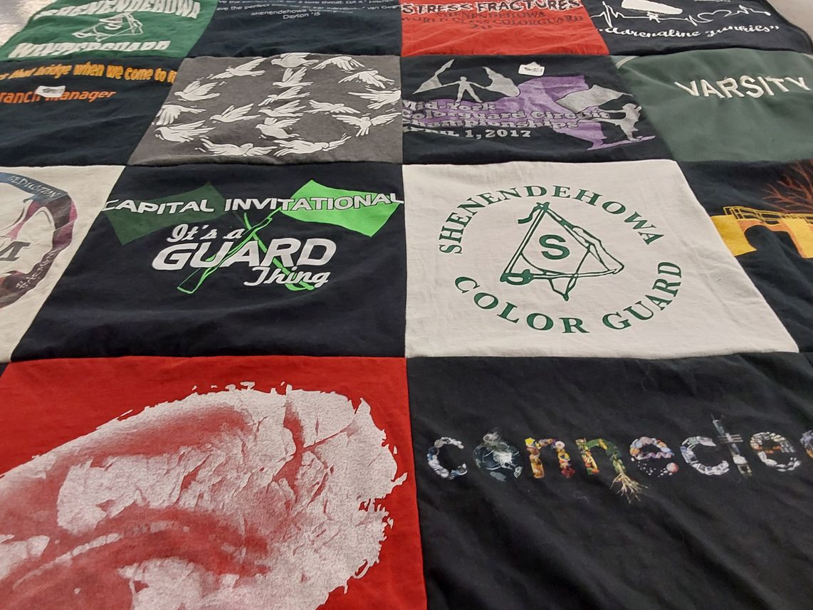 T-shirt quilt from shenendehowa school by Denise from MA