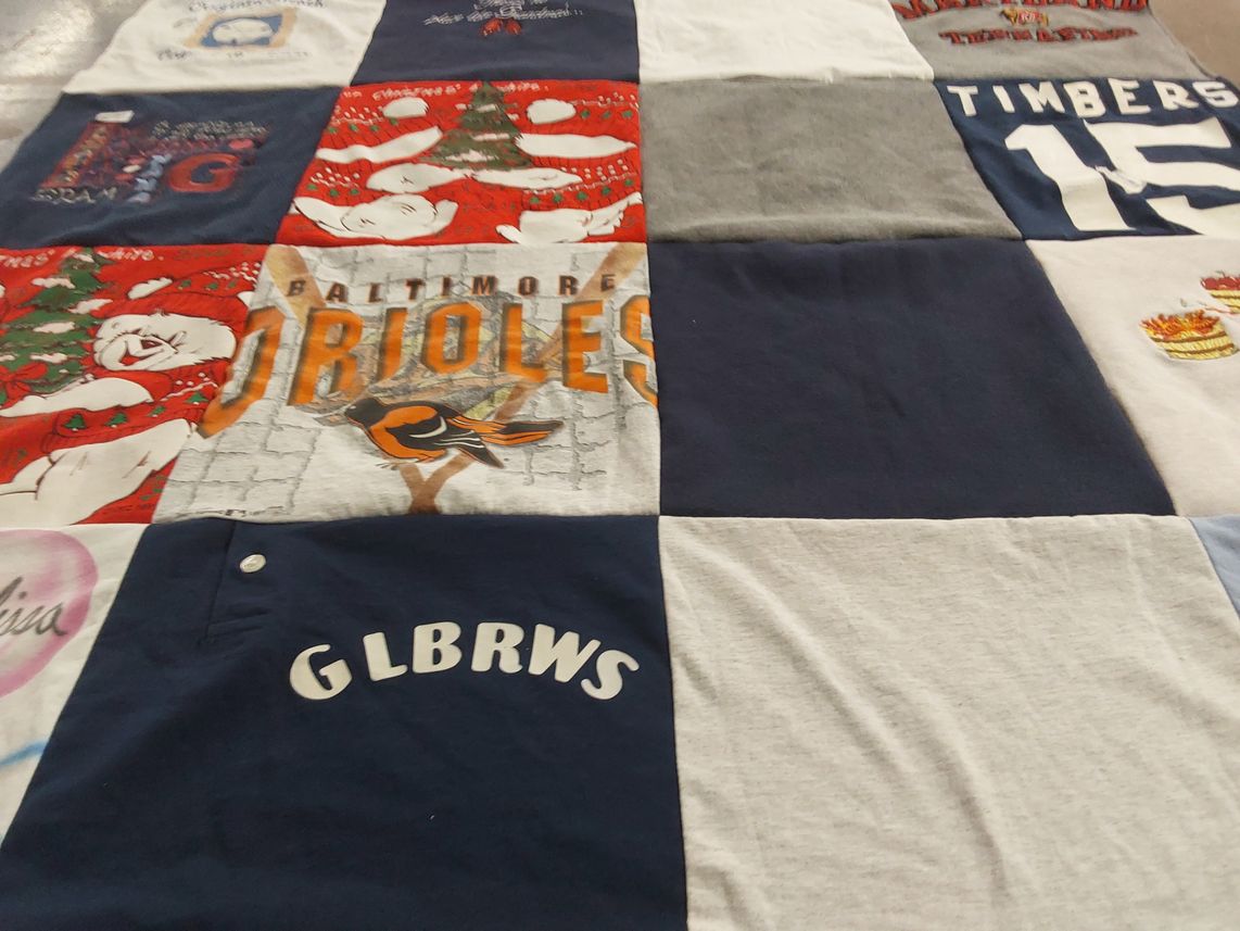 T-shirt quilt by Linda from VA