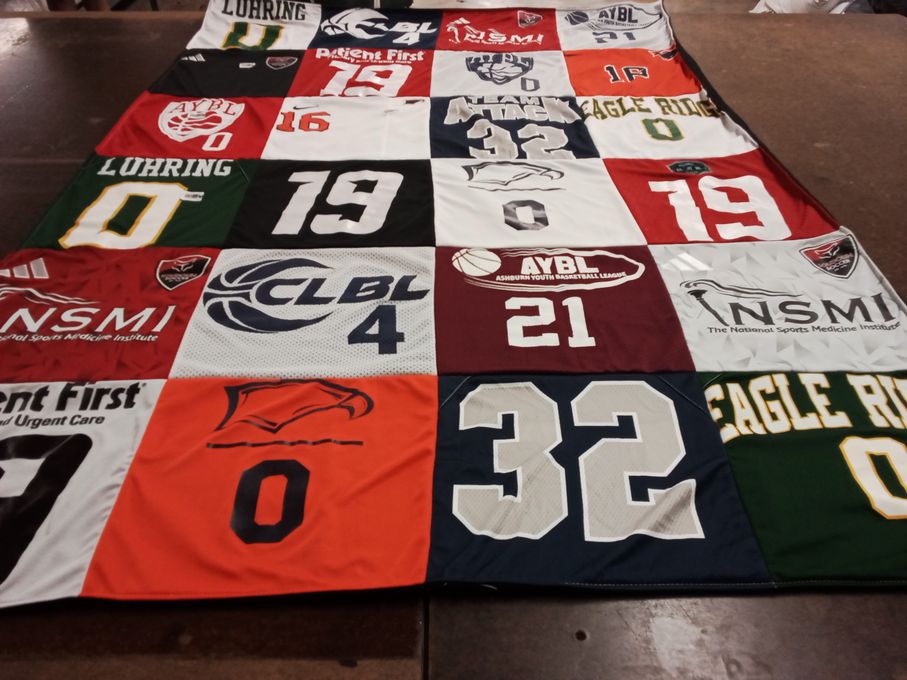 T-shirt quilt from luhring university by Tiffany from VA