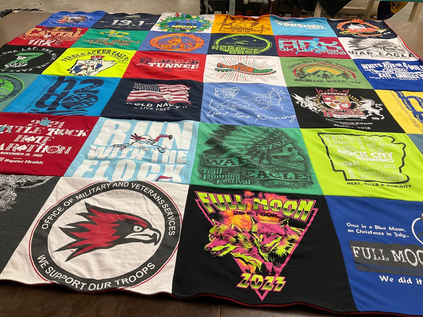 T-shirt quilt featuring university of arkansas at little rock by Roger from AR