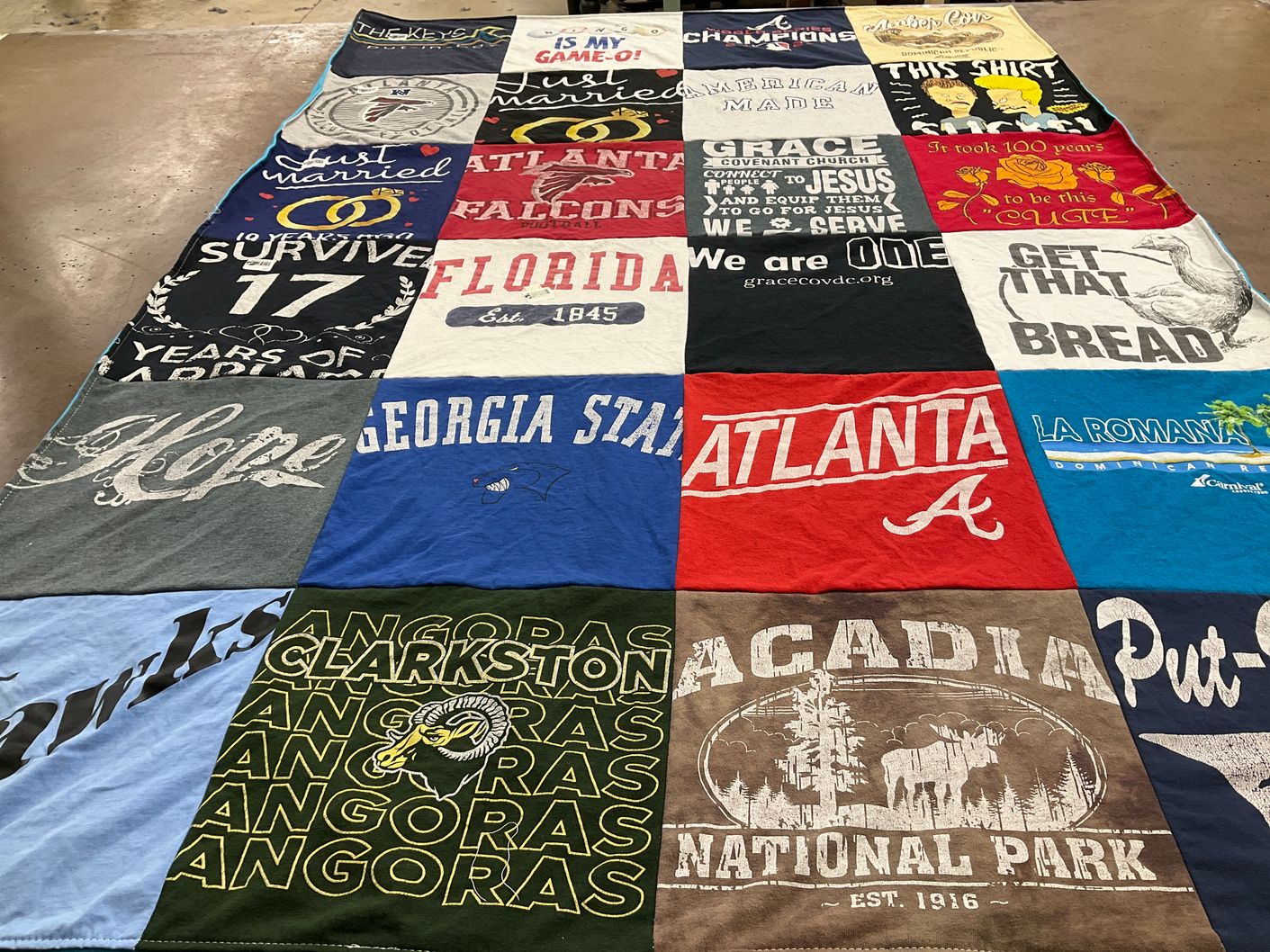 T-shirt quilt featuring atlanta braves by ShaWanda from MD