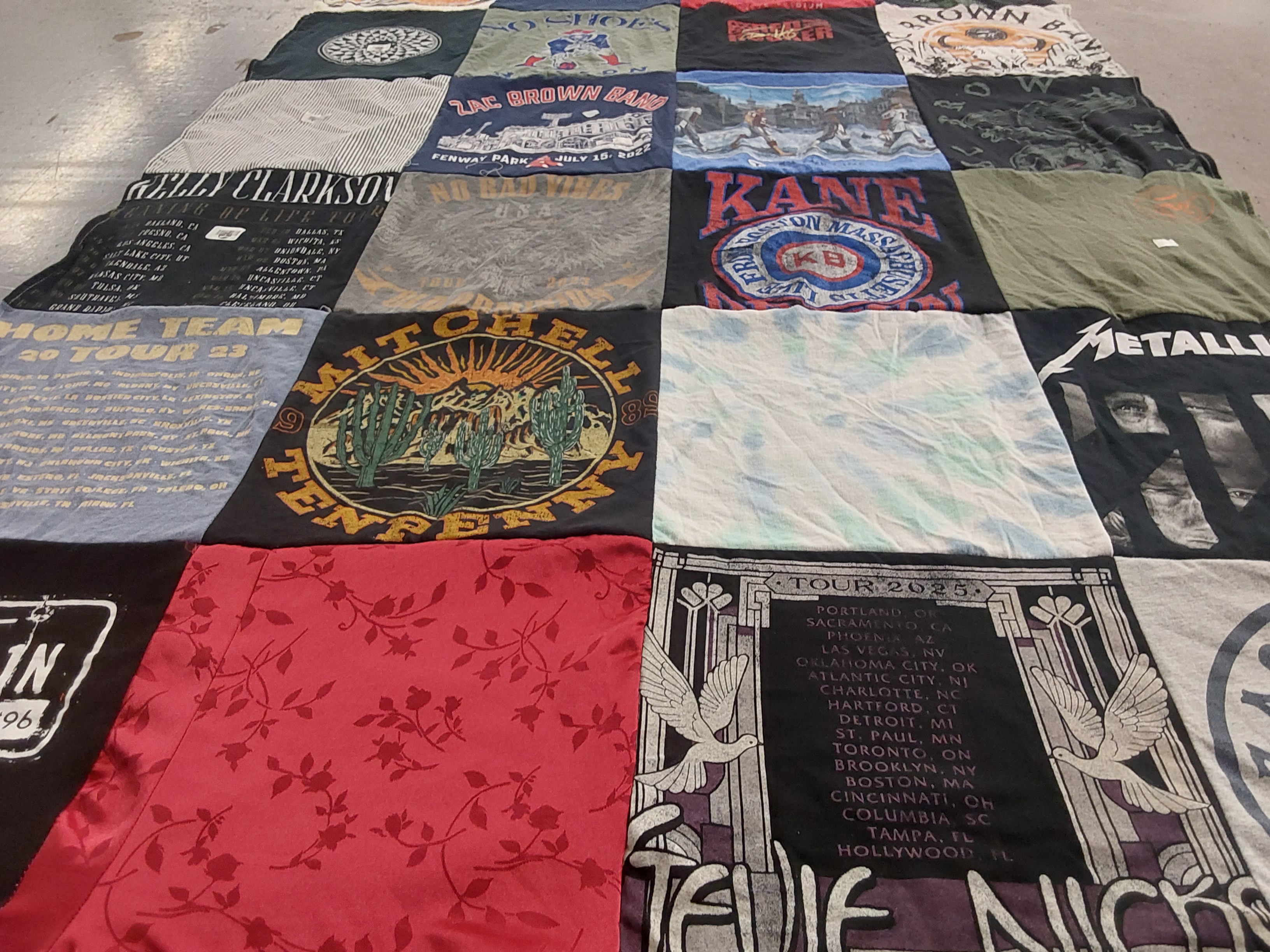 T-shirt quilt from bridgeman state university by Hannah from MA