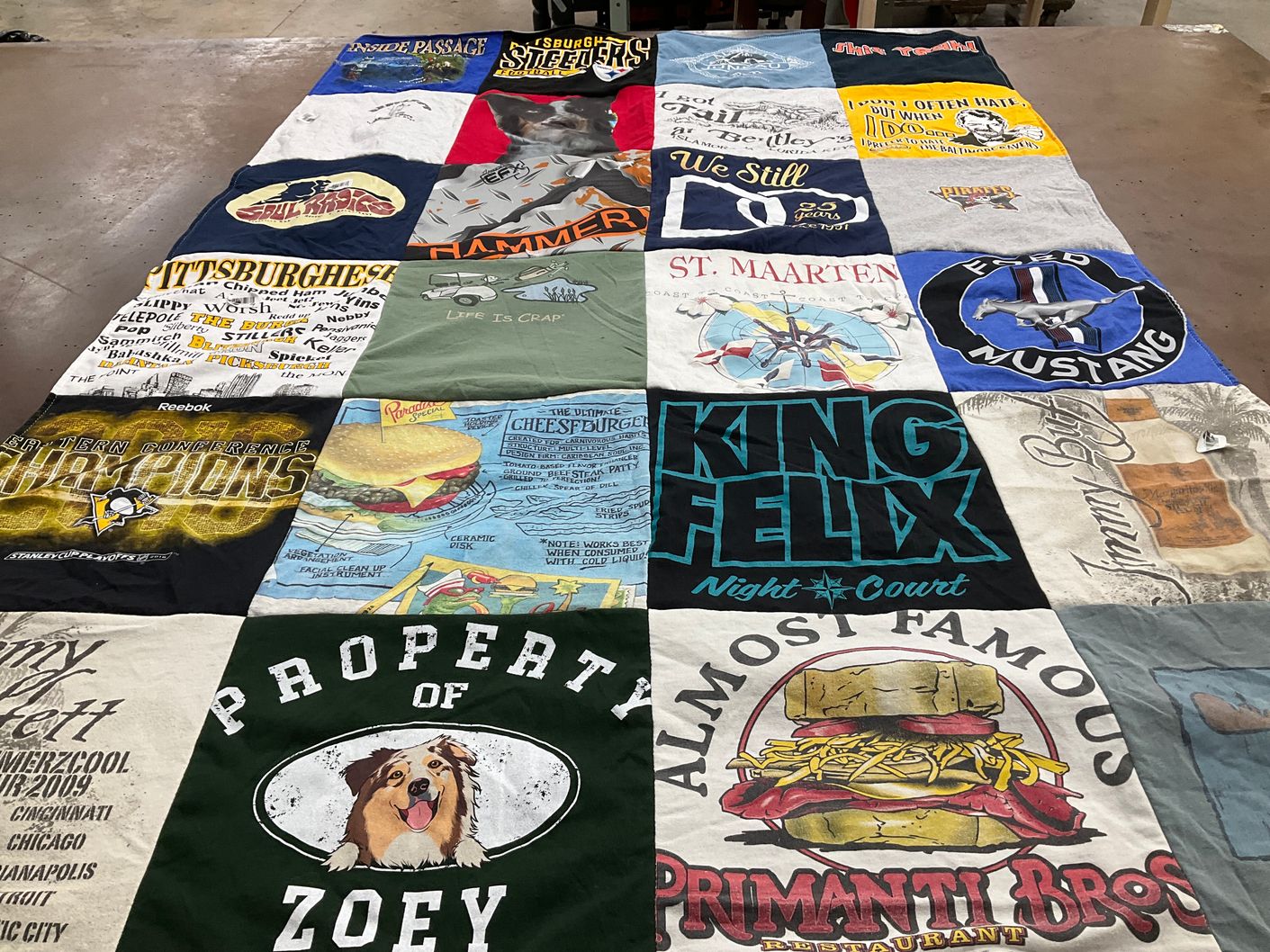 T-shirt quilt from pittsburgh penguins by Alex from SC