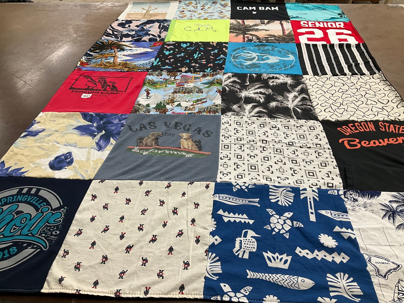 T-shirt quilt from oregon state university by Stacey from OR