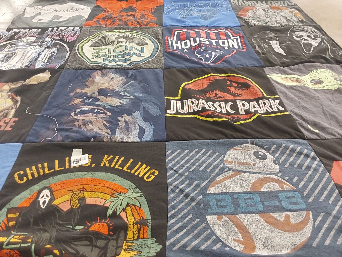 T-shirt quilt featuring houston texans by McKenna from UT