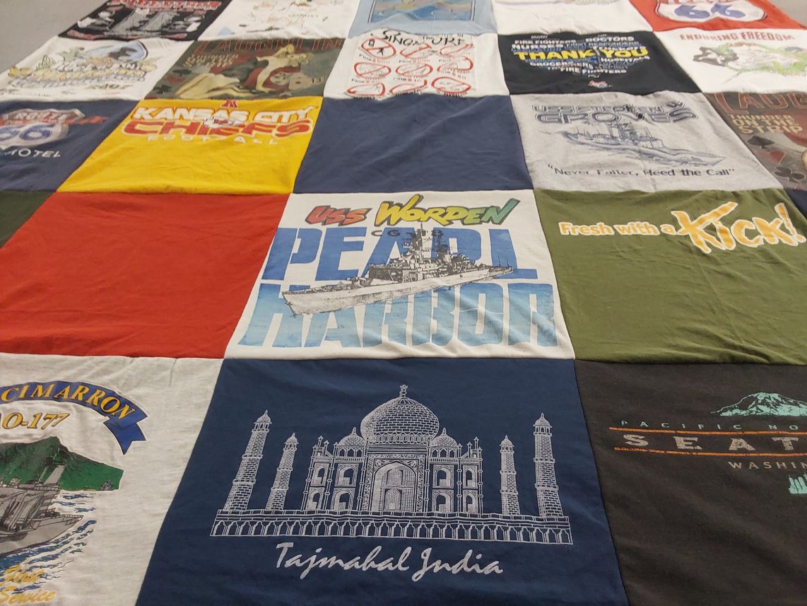 T-shirt quilt featuring kansas city chiefs by louis from NM