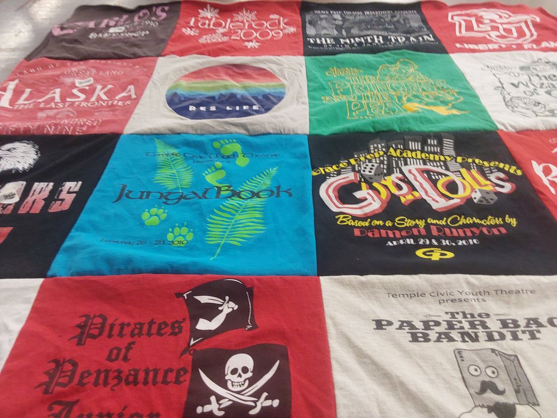 T-shirt quilt from grace point academy by Belinda from PA