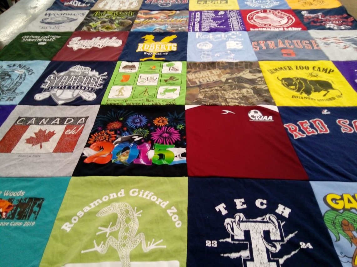 T-shirt quilt featuring red sox by Sharon from NY