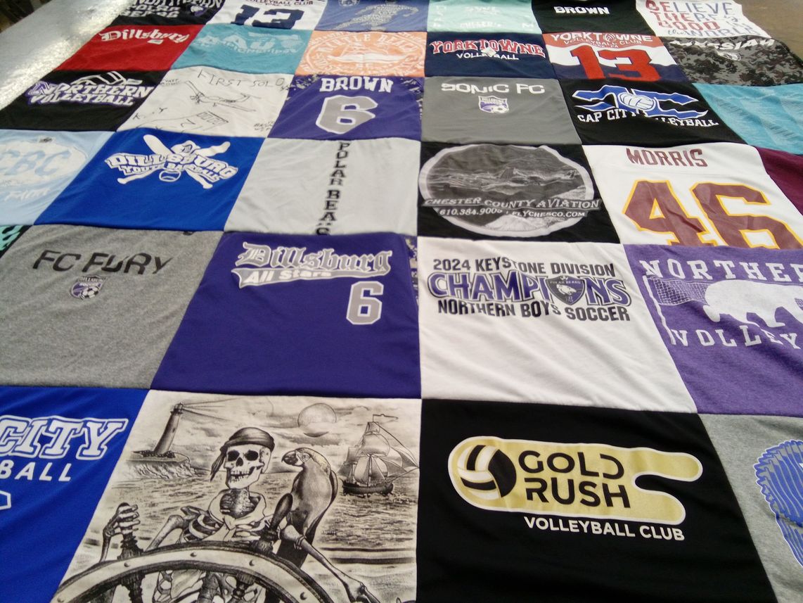 T-shirt quilt featuring sonic football club, fc fury by Rebecca from PA