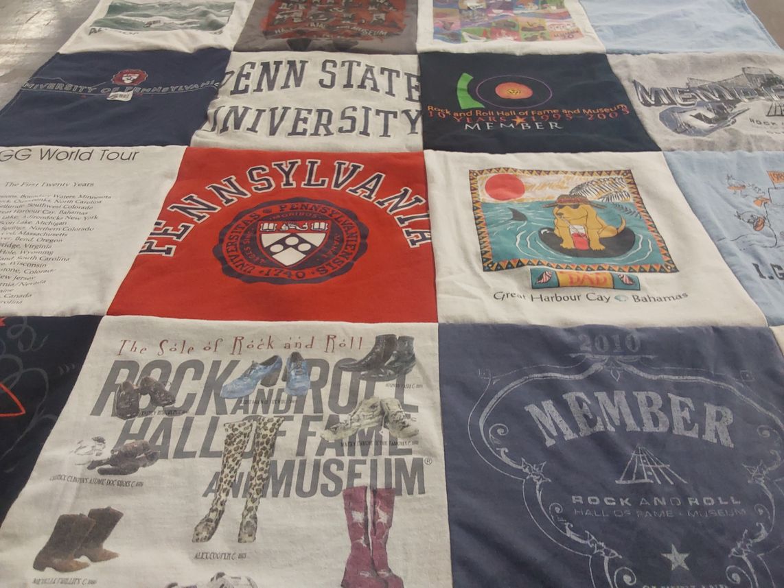 T-shirt quilt from penn state university by PHILLIP from VA