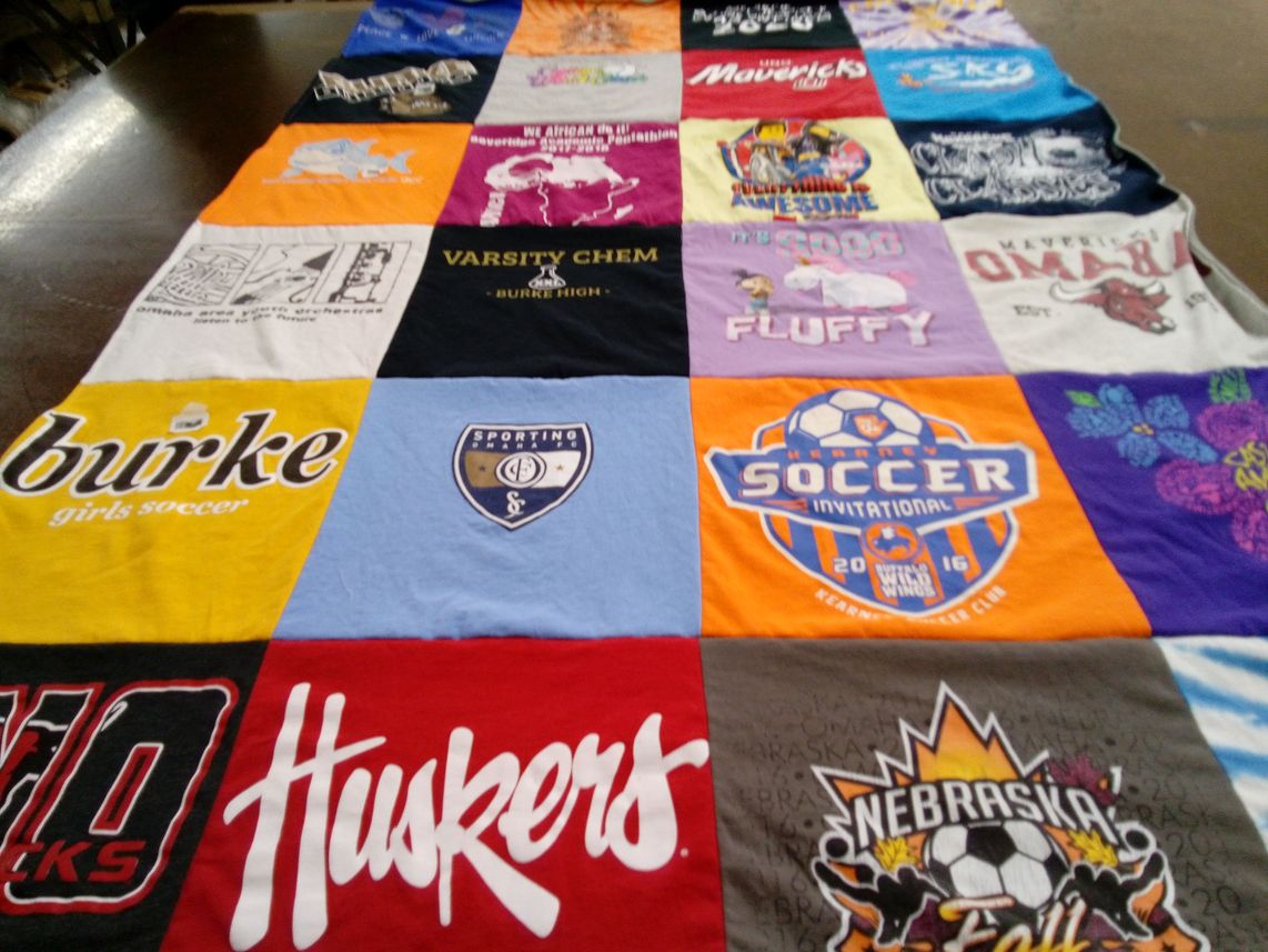 T-shirt quilt featuring sporting kansas city by Kathy from NE