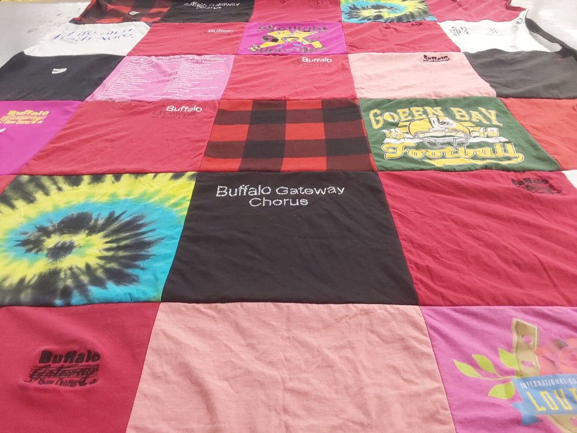 T-shirt quilt featuring green bay football by Holly from NY