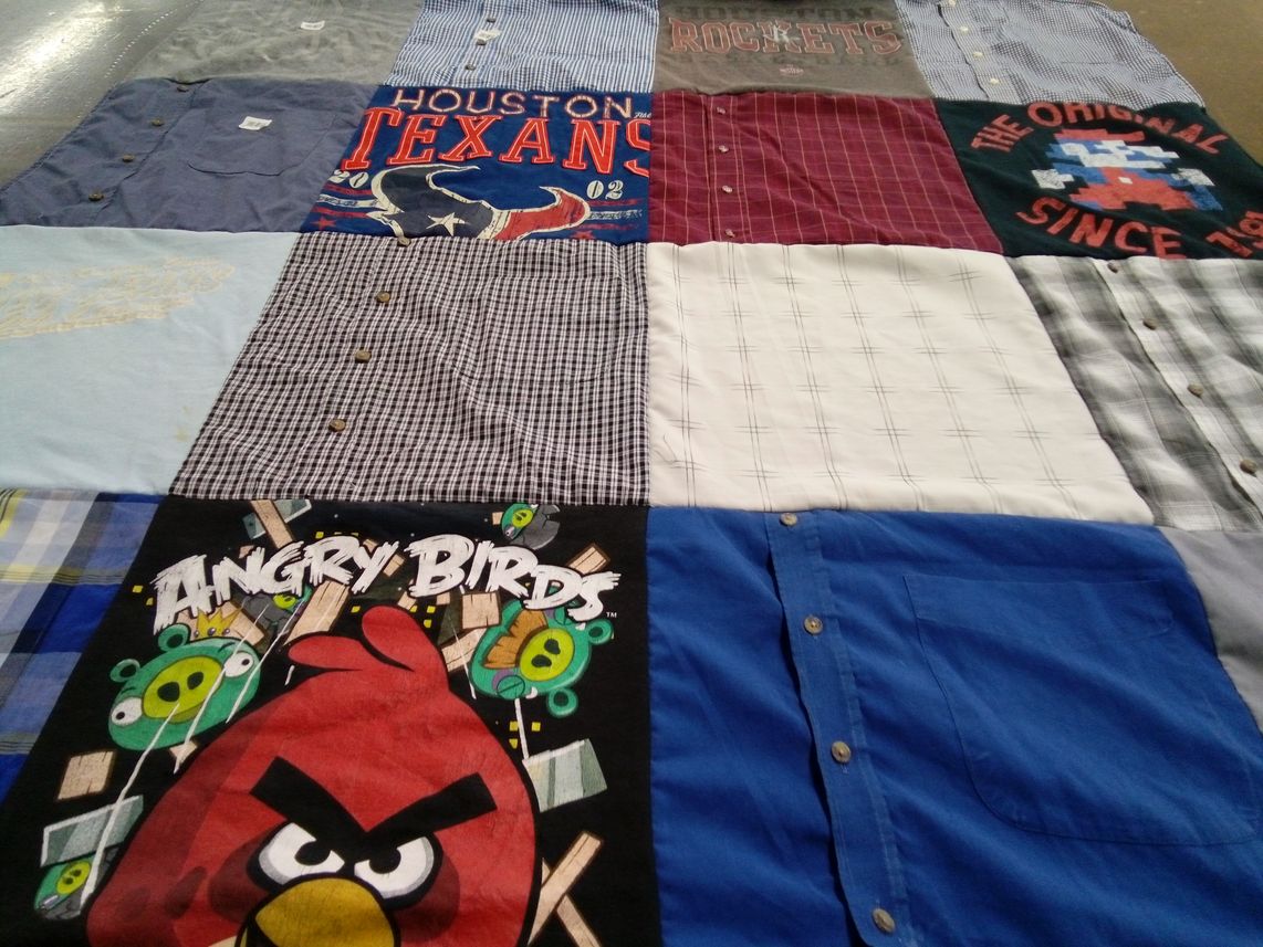 T-shirt quilt featuring houston rockets by Sky from TX