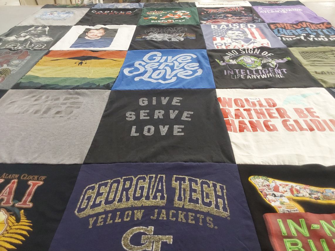 T-shirt quilt from georgia institute of technology by David from GA