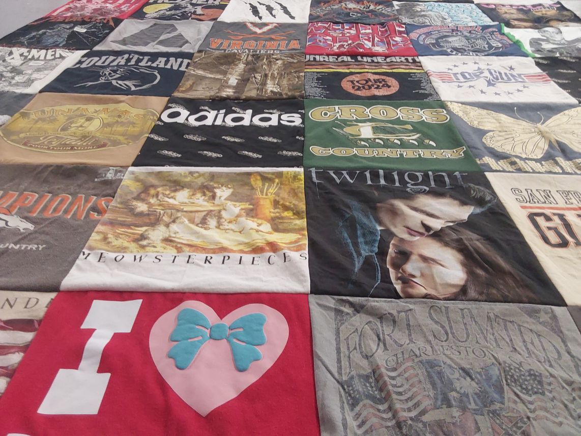 T-shirt quilt featuring courtland high school cross country by Mary  from VA
