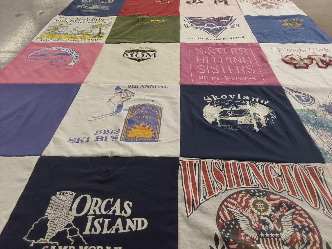 T-shirt quilt featuring florida state university by Lynn from WA