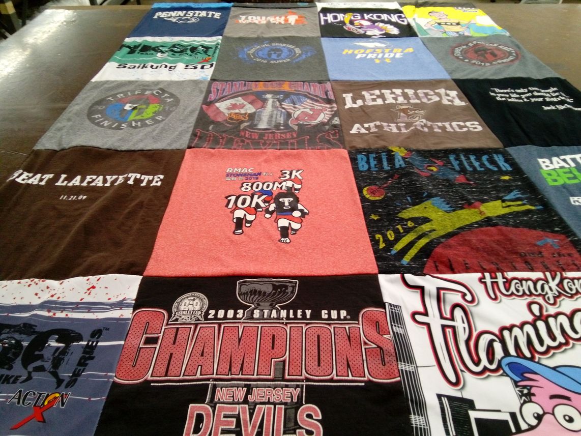 T-shirt quilt featuring new jersey devils by Si si from NV