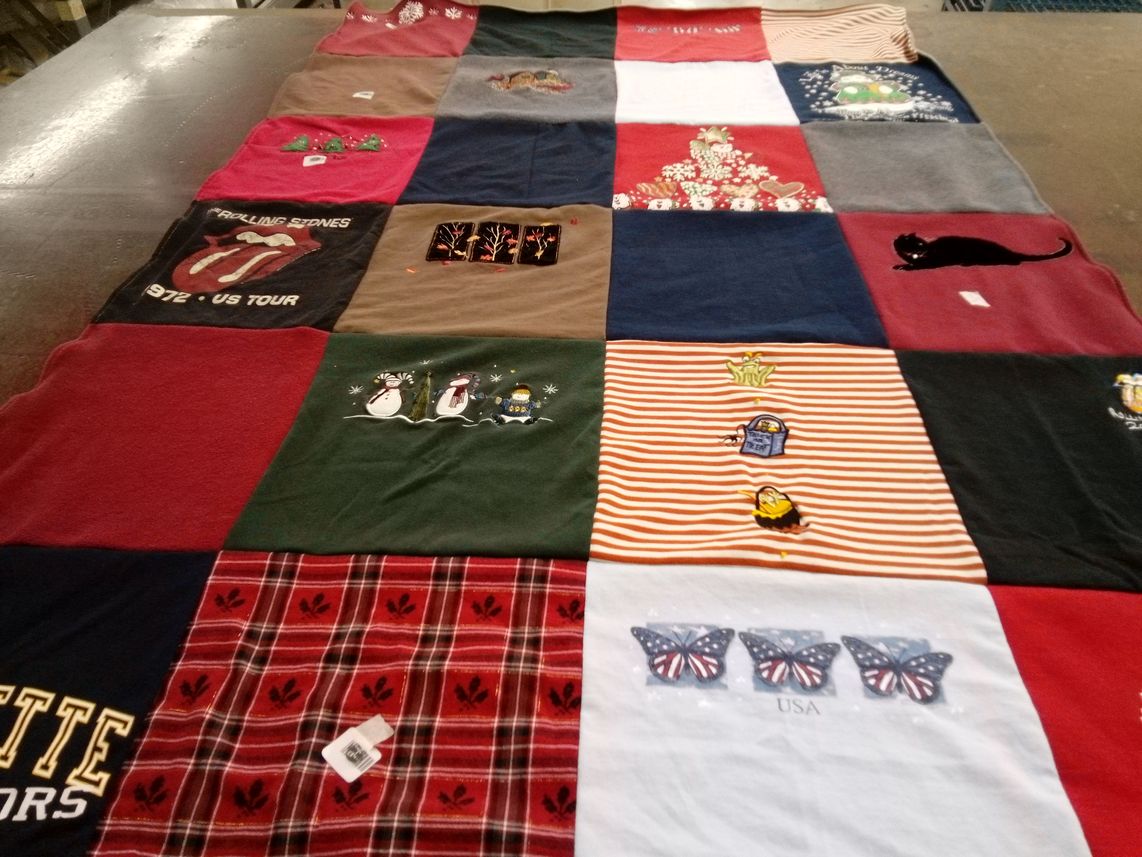 T-shirt quilt from lafayette college by Sarah from NC