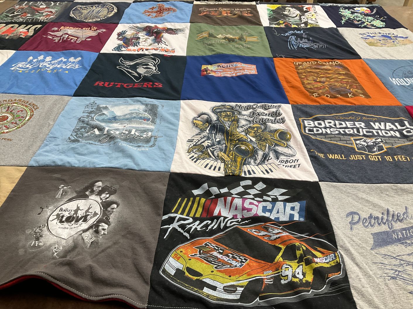 T-shirt quilt from rutgers university by Alfonso from TX