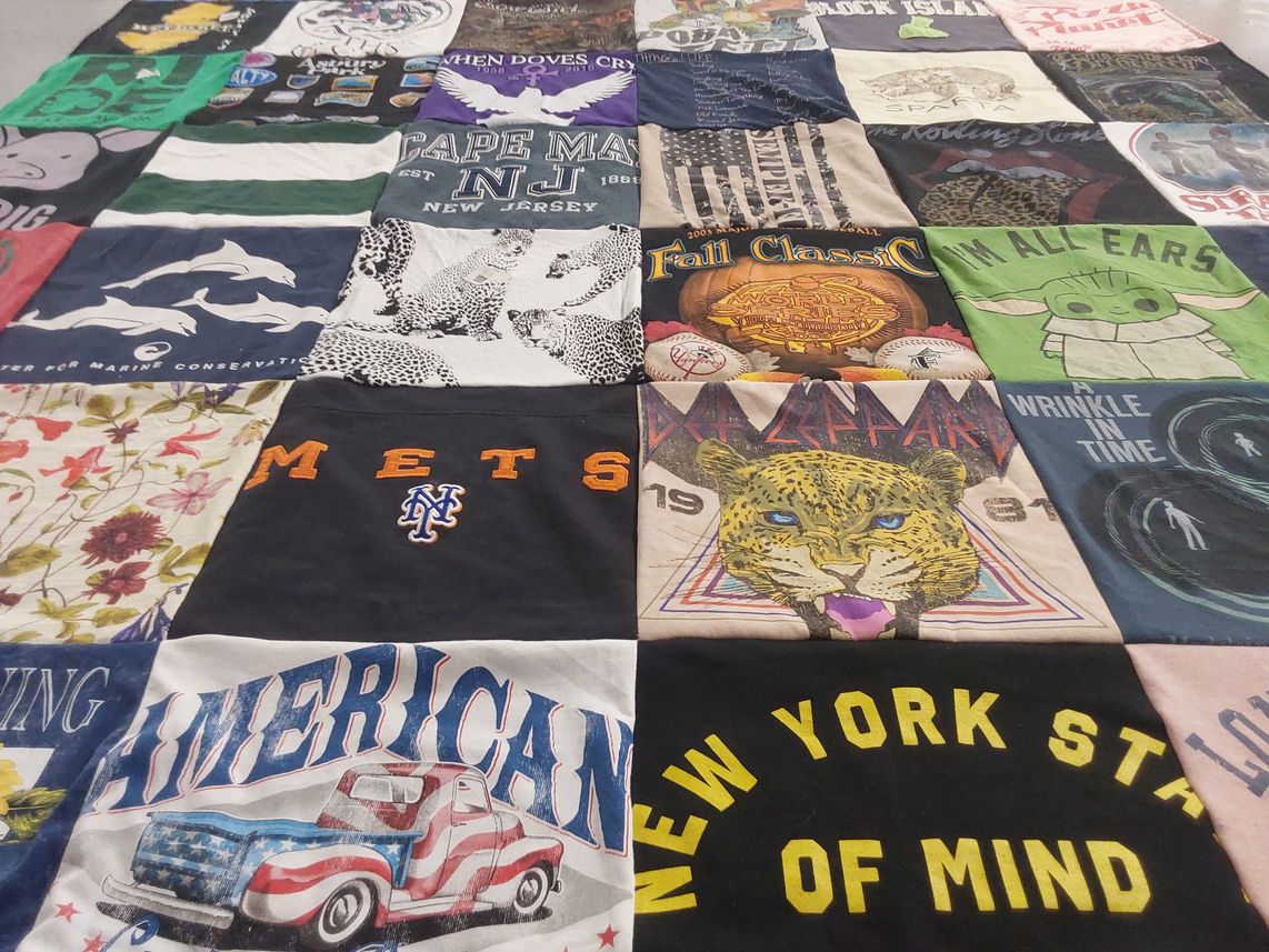 T-shirt quilt featuring new york mets by Gisela from NJ