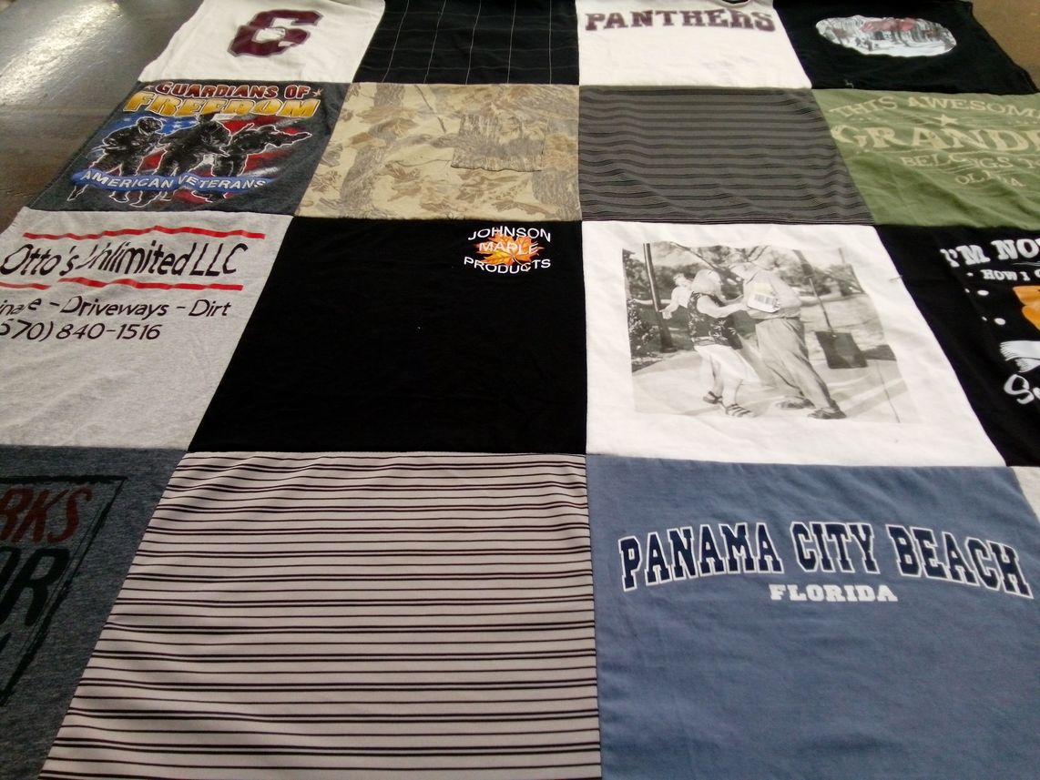T-shirt quilt from panama city beach by Debbie from PA
