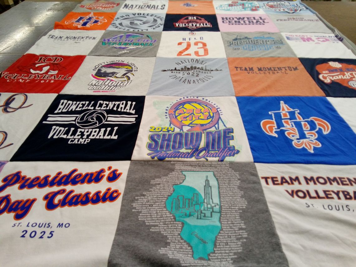T-shirt quilt from howell central high school by Richard from MO