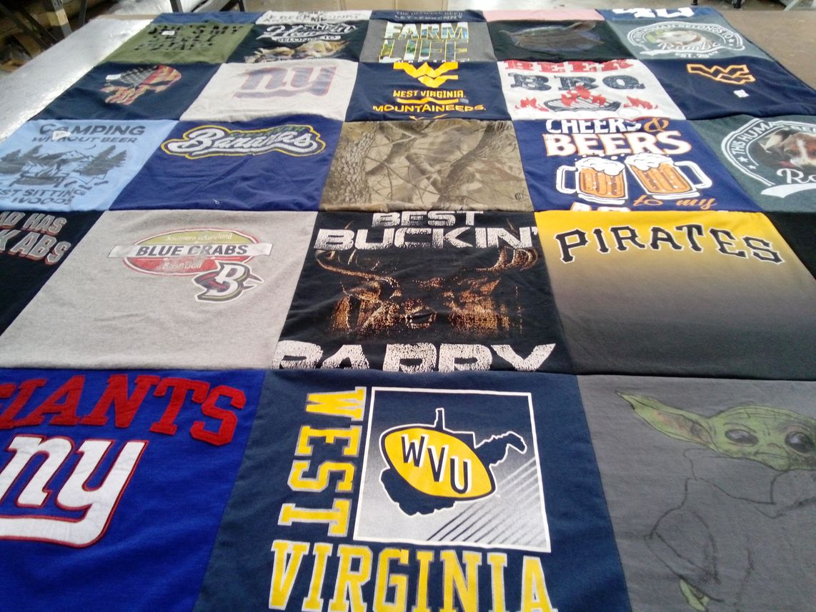 T-shirt quilt featuring new york giants by Samantha from MD