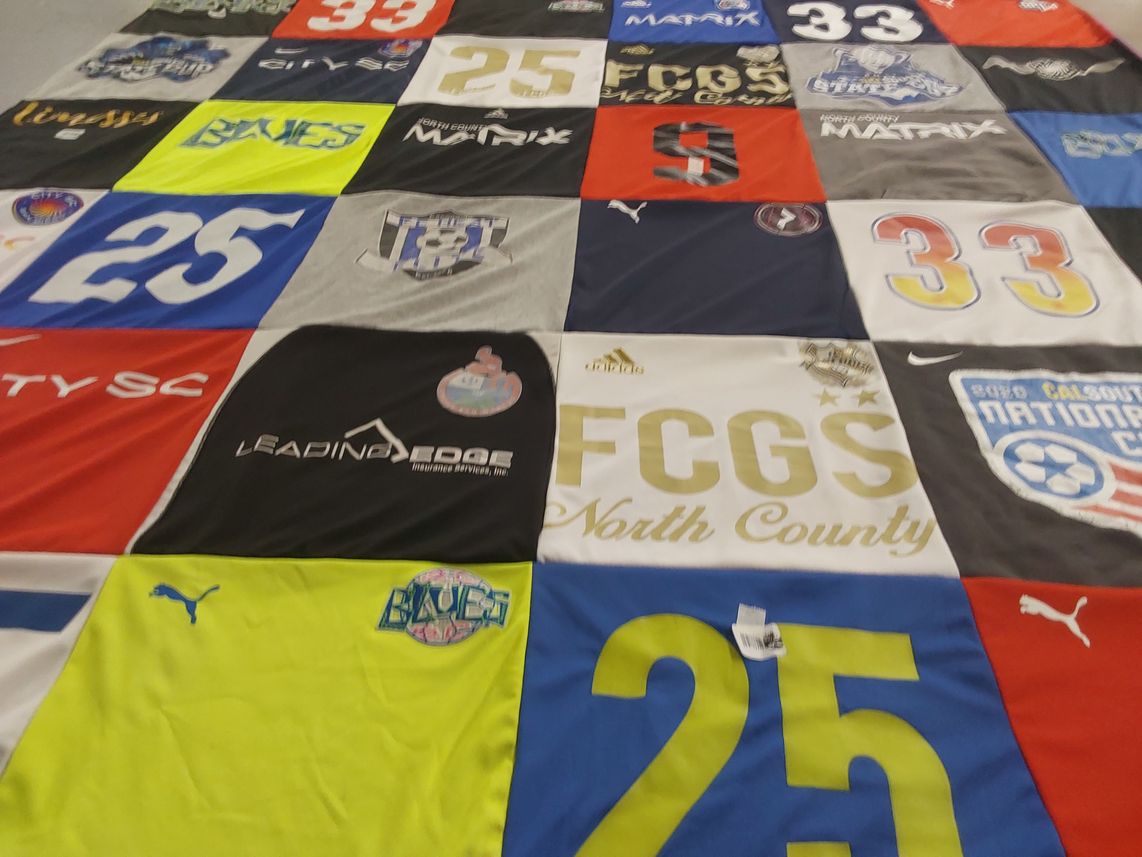 T-shirt quilt featuring fcgs north county by Karen from CA