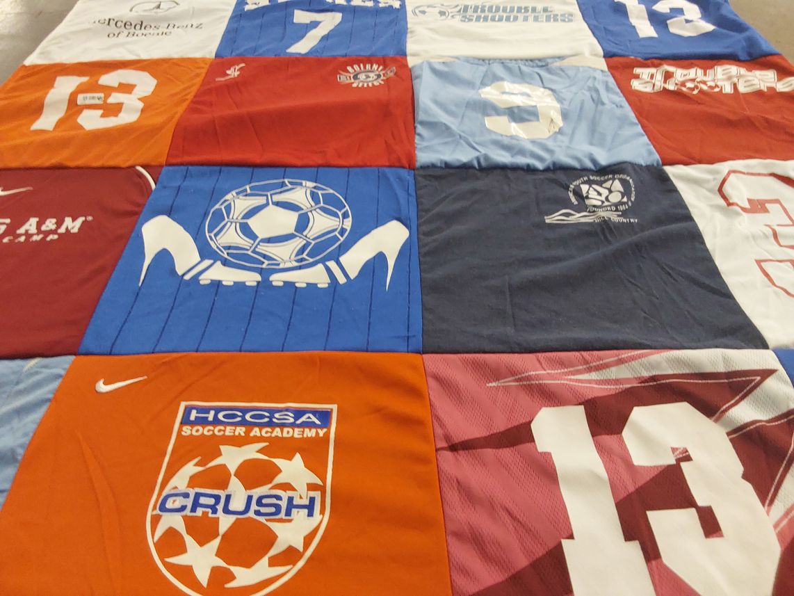 T-shirt quilt from texas a&m university by Frank from TX